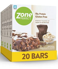 ZonePerfect Protein Bars, 10g Protein, Gluten-Free, Nutritious Snack Bar, Oatmeal Chocolate Chunk, 20 Bars