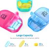 ZIKEE Weekly Pill Organizer 2 Times a Day, AM PM Pill Box with 7 Detachable Pill Case to Hold Medicine, Medication, Vitamins and Fish Oils